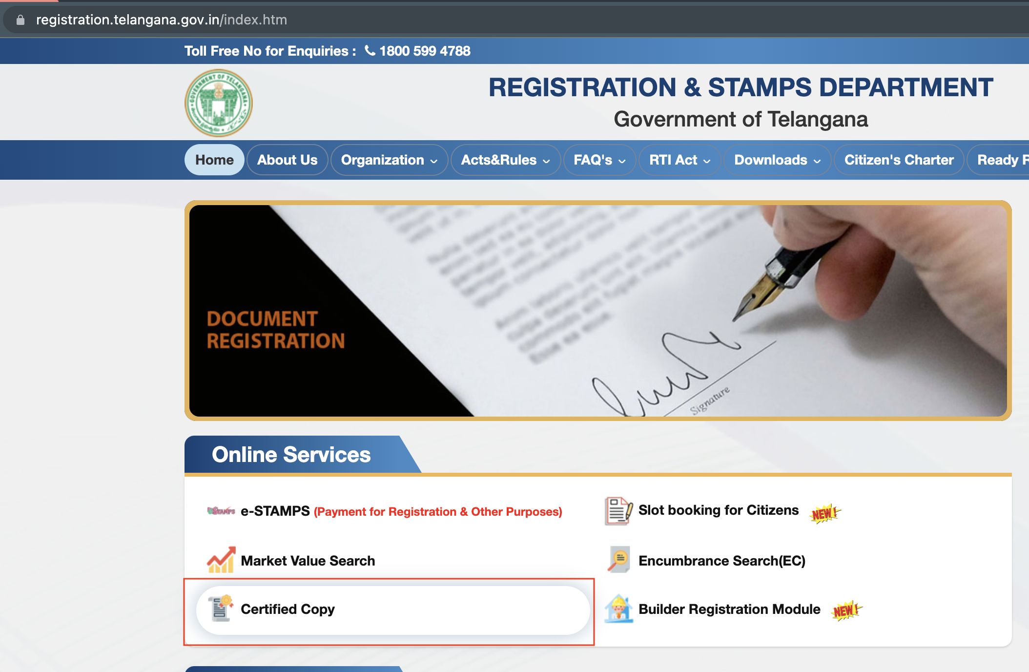 downloading-certified-copy-of-your-sale-deed-in-telangana